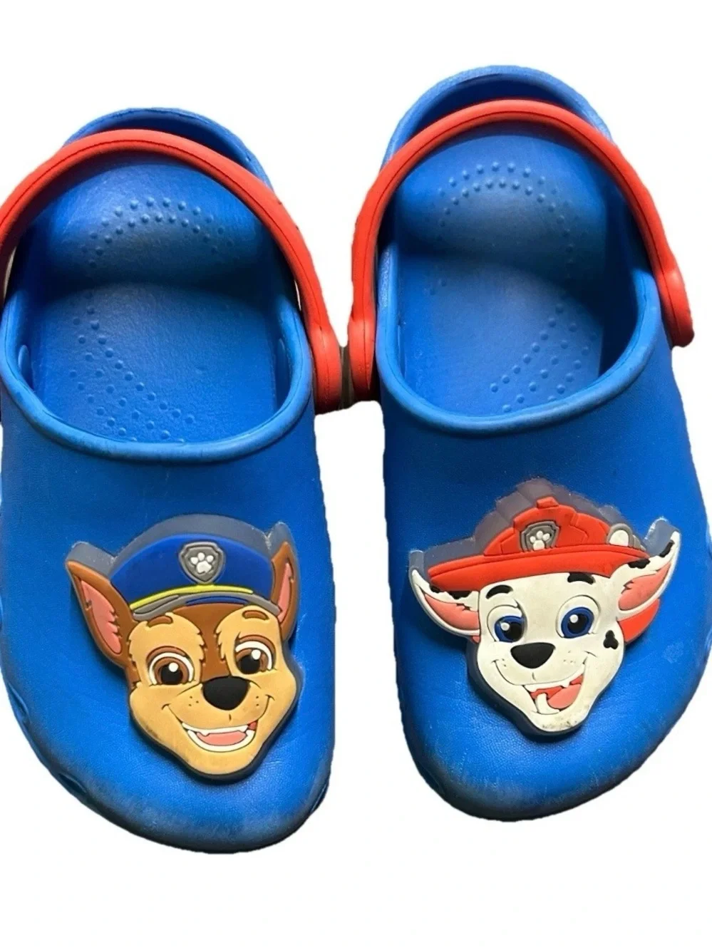 Toddler Boy Blue Slip On Paw Patrol Clogs Light Up Size 7/8